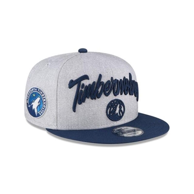 Sapca New Era Minnesota Timberwolves NBA Official NBA Draft 9FIFTY Snapback - Gri